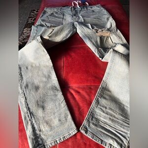 Hyper Denim Distressed Light Blue Jeans size 38